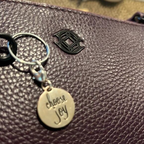 Dagne Dover Purple Tote Bag Purse - Picture 8 of 8